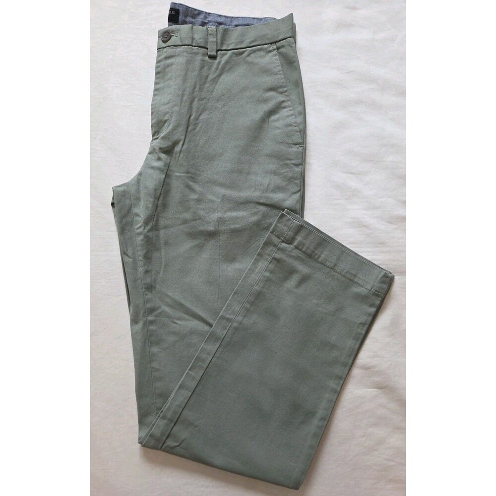 NWT - Banana Republic Aiden Chino Men's Pants | 33x32 | Stretch, Slim Fit, Green